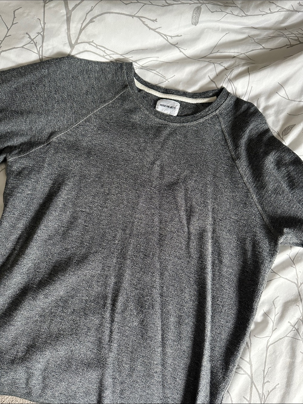 Norse Projects Charcoal Gray Crewneck Sweater